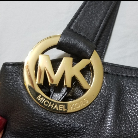 SALE! Michael Kors- Black Pebble Leather Bag - Picture 8 of 10